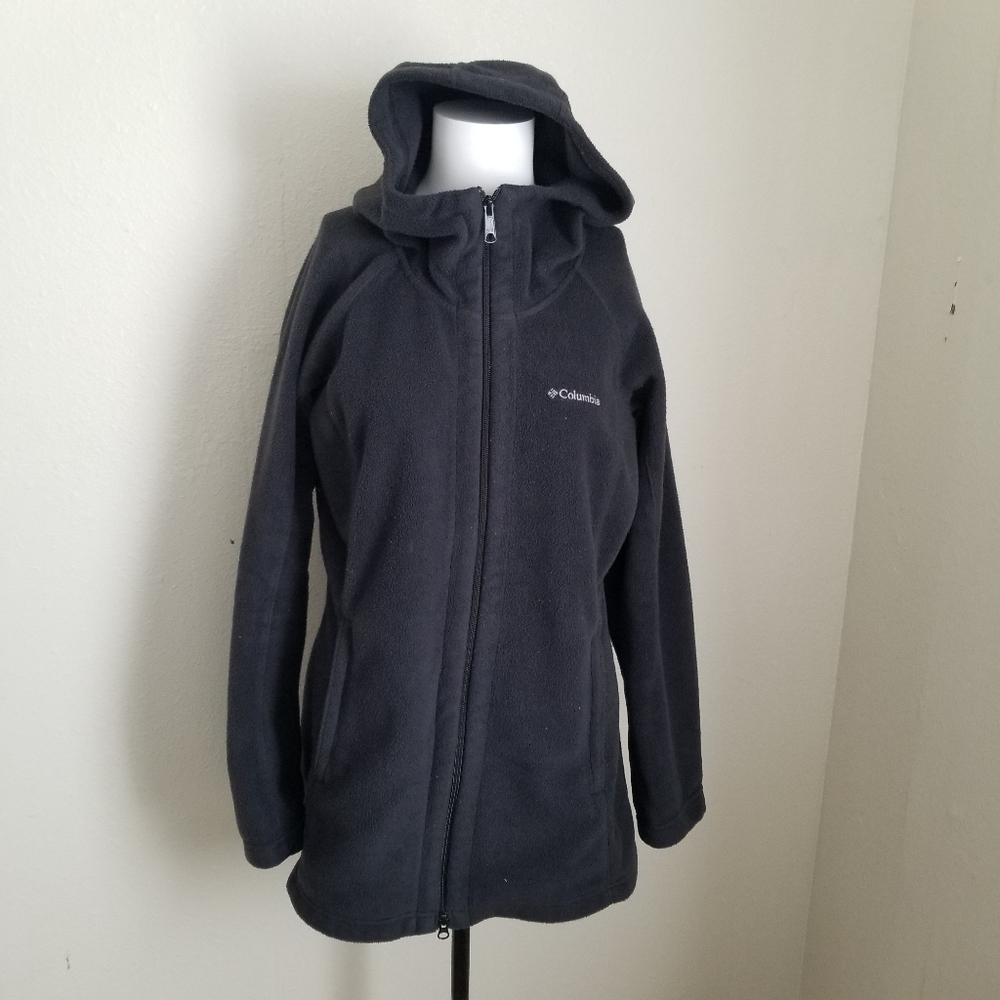 Columbia Black Hooded Jacket Size M